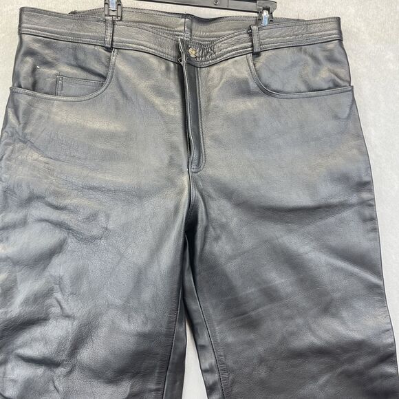 XElement Black Advanced Motorcycle Gear Leather Pants 46 X Element - Picture 2 of 7